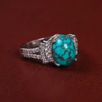 انگشتر فیروزه شجری زنانه کد 15469