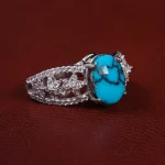 انگشتر فیروزه شجری زنانه کد 15472