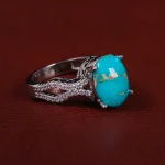 انگشتر فیروزه شجری زنانه کد 15478