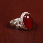 انگشتر عقیق مردانه کد 15504