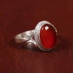 انگشتر عقیق مردانه کد 15505