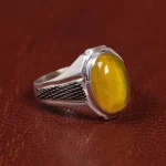 انگشتر عقیق مردانه کد 15512