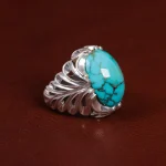 انگشتر فیروزه شجری مردانه کد 15544