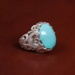 انگشتر فیروزه شجری مردانه کد 15546