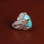 انگشتر فیروزه شجری مردانه کد 15549