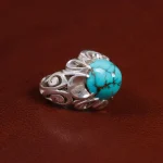 انگشتر فیروزه شجری مردانه کد 15551