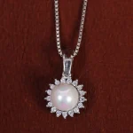 گردنبند طرح مروارید زنانه کد 15574