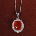 گردنبند عقیق زنانه کد 15579