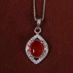 گردنبند عقیق زنانه کد 15580