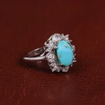 انگشتر فیروزه شجری زنانه کد 15595