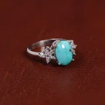 انگشتر فیروزه شجری زنانه کد 15597