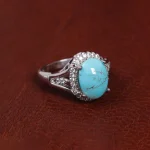 انگشتر فیروزه شجری زنانه کد 15599