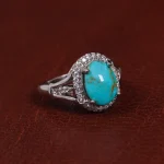 انگشتر فیروزه شجری زنانه کد 15600