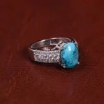 انگشتر فیروزه شجری زنانه کد 15601