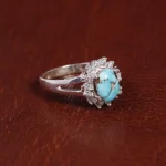 انگشتر فیروزه شجری زنانه کد 15632