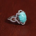انگشتر فیروزه شجری زنانه کد 15641