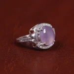 انگشتر عقیق سوسنی زنانه کد 15647