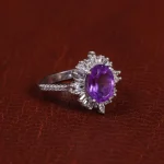 انگشتر آمیتیست زنانه کد 15665