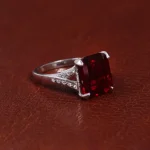 انگشتر سنتاتیک یاقوت سرخ زنانه کد 15674