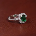 انگشتر زمرد سنتاتیک زنانه کد 15676