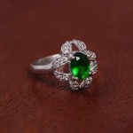 انگشتر زمرد سنتاتیک زنانه کد 15677