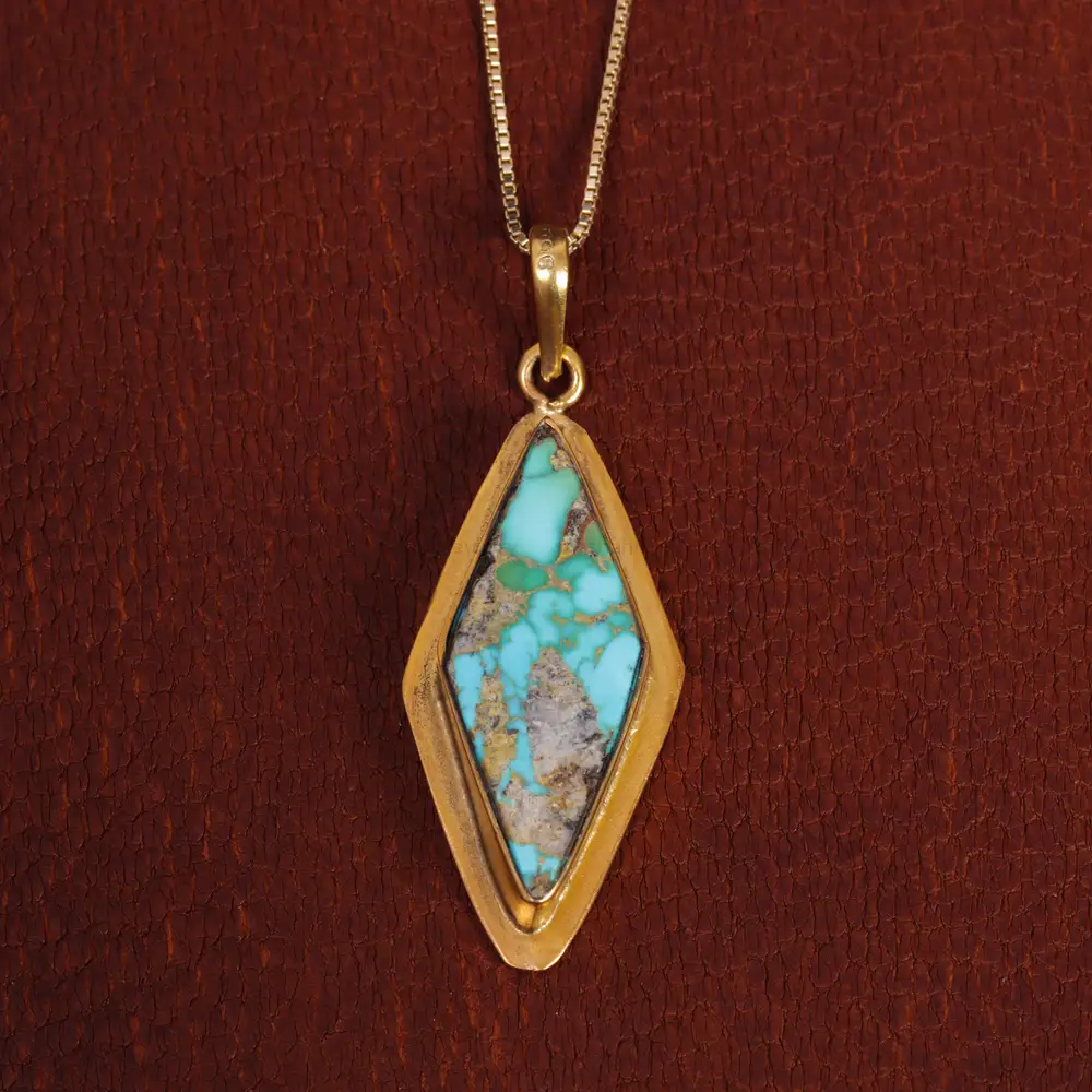 گردنبند فیروزه شجری زنانه کد 15683