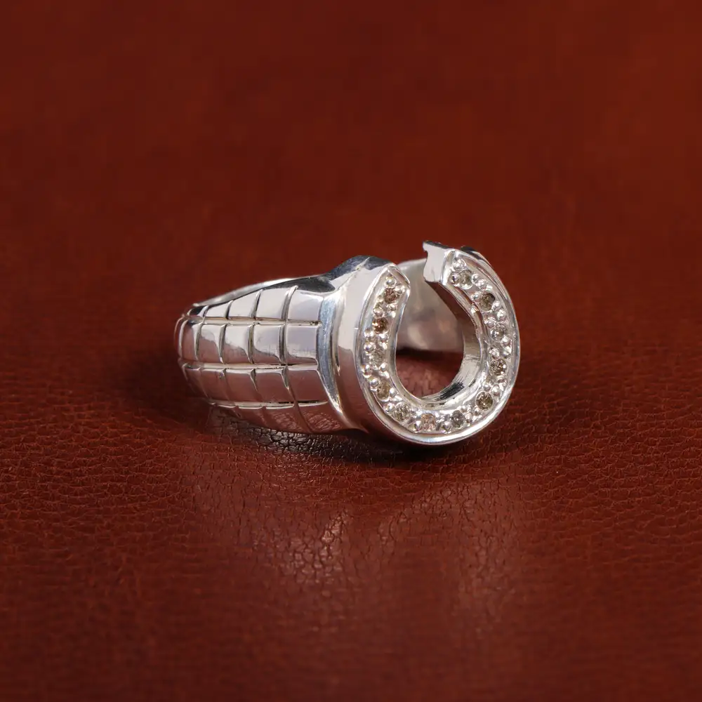 انگشتر نقره مردانه کد 15686