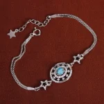 دستبند فیروزه زنانه کد 15700