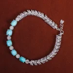 دستبند فیروزه زنانه کد 15707