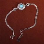 دستبند فیروزه زنانه کد 15713