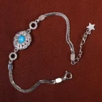 دستبند فیروزه زنانه کد 15715