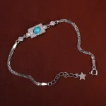 دستبند فیروزه زنانه کد 15724