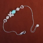 دستبند فیروزه زنانه کد 15728