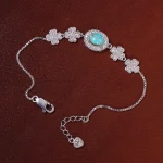 دستبند فیروزه زنانه کد 15729