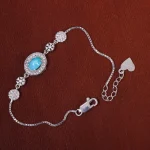 دستبند فیروزه زنانه کد 15732
