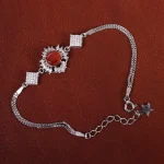 دستبند عقیق زنانه کد 15736