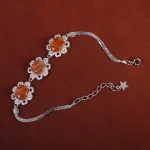 دستبند عقیق زنانه کد 15737