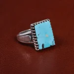 انگشتر فیروزه شجری مردانه کد 15755
