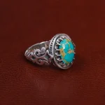 انگشتر فیروزه شجری مردانه کد 15776