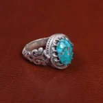 انگشتر فیروزه شجری مردانه کد 15783