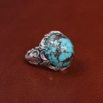 انگشتر فیروزه شجری مردانه کد 15784