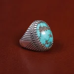 انگشتر فیروزه شجری مردانه کد 15800