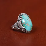 انگشتر فیروزه شجری مردانه کد 15821