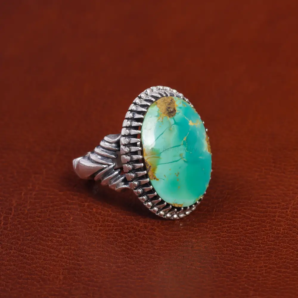 انگشتر فیروزه شجری مردانه کد 15825