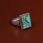 انگشتر فیروزه شجری مردانه کد 15841