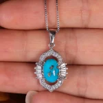 گردنبند فیروزه زنانه کد 15176