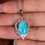 گردنبند فیروزه زنانه کد 15417