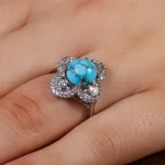 انگشتر فیروزه شجری زنانه کد 15444