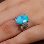 انگشتر فیروزه شجری زنانه کد 15454