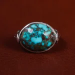 انگشتر فیروزه شجری مردانه کد 15494